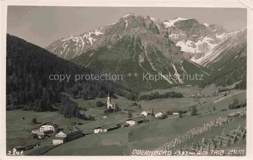 AK / Ansichtskarte Obernberg Brenner Tirol AT Panorama Blick gegen Tribulaun