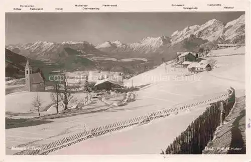AK / Ansichtskarte Moesern Telfs Tirol AT Winterpanorama Alpen Serie Deutsche Heimatbilder