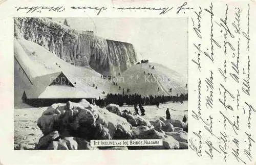 AK / Ansichtskarte NIAGARA FALLS New York USA The Incline and Ice Bridge