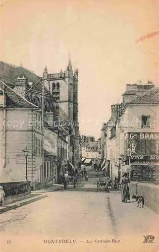 AK / Ansichtskarte Montereau-Fault-Yonne 77 Seine-et-Marne La Grande Rue