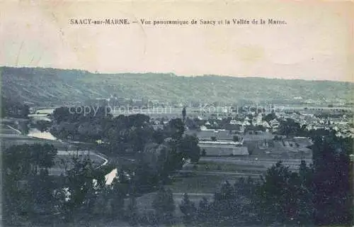 AK / Ansichtskarte Saacy-sur-Marne MEAUX 77 Seine-et-Marne Vue panoramique et la vallée de la Marne
