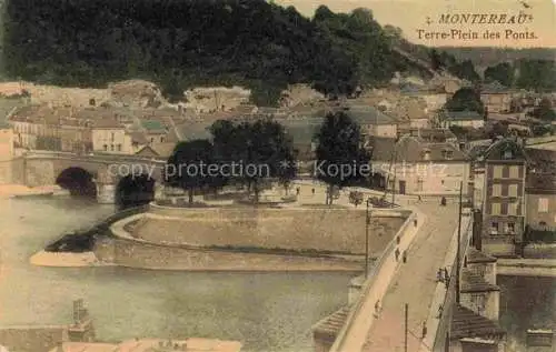 AK / Ansichtskarte Montereau -Fault-Yonne PROVINS 77 Seine-et-Marne Terre-Plein des Ponts