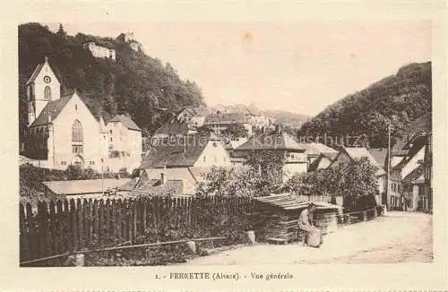 AK / Ansichtskarte Ferrette Pfirt Alsace 68 Haut-Rhin Vue générale