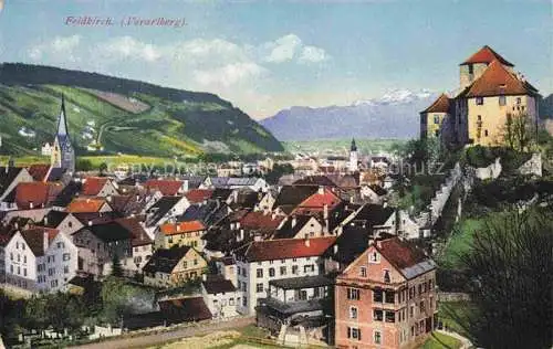 AK / Ansichtskarte Feldkirch  Vorarlberg AT Stadtpanorama Burg Photochromiekarte Nr. 12770