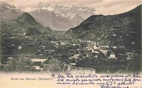 AK / Ansichtskarte Schruns Tschagguns Vorarlberg AT Panorama Montafon
