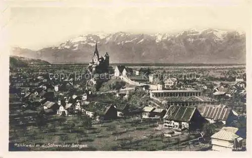 AK / Ansichtskarte Rankweil Vorarlberg AT Panorama Blick gegen Schweizer Berge