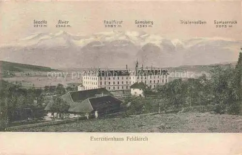 AK / Ansichtskarte Feldkirch  Vorarlberg AT Exercitienhaus Alpenpanorama