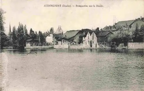 AK / Ansichtskarte Audincourt Montbeliard 25 Doubs Perspective sur le Doubs