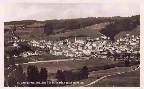AK / Ansichtskarte Lac ou Villers Villers-le-Lac Pontarlier 25 Doubs Vue générale prise de la gare