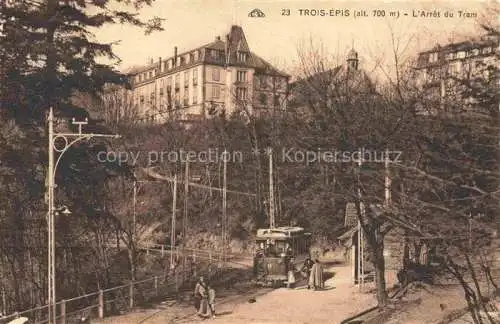 AK / Ansichtskarte Trois-Epis Drei-aehren 68 Haut-Rhin L'Arrêt du Tram