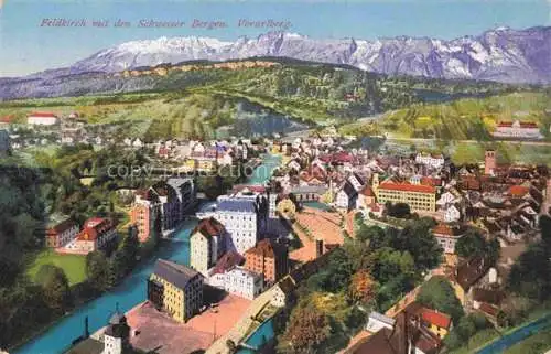 AK / Ansichtskarte Feldkirch  Vorarlberg AT Panorama Blick gegen Schweizer Berge