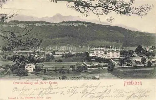 AK / Ansichtskarte Feldkirch  Vorarlberg AT Panorama Exerzitienhaus Blick gegen Hoher Kasten