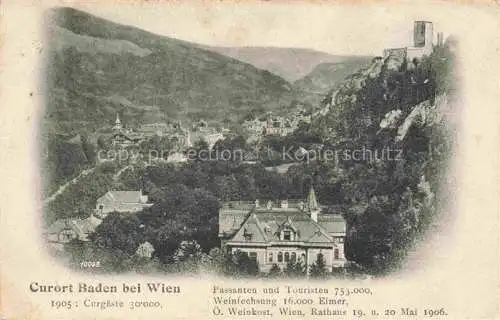 AK / Ansichtskarte BADEN WIEN AT Panorama