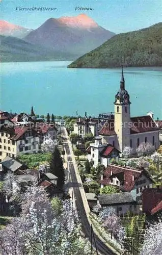 AK / Ansichtskarte Vitznau Witznau Vierwaldstaettersee LU Panorama Vierwaldstaettersee Rigibahn