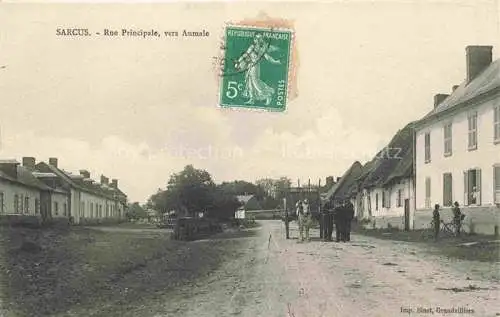 AK / Ansichtskarte Sarcus Beauvais 60 Oise Rue Principale vers Aumale