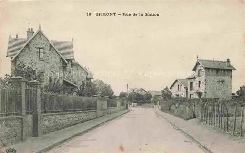 AK / Ansichtskarte Ermont Pontoise 95 Val-d Oise Rue de la Station