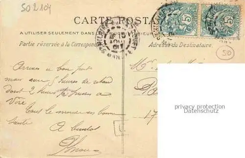 AK / Ansichtskarte Saint-Hilaire-du-Harcouet 50 Manche Rue d'Avranches et Rue d'Egypte