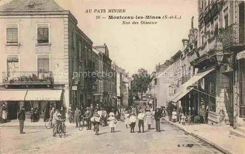 AK / Ansichtskarte Montceau-les-Mines Rue des Oiseaux
