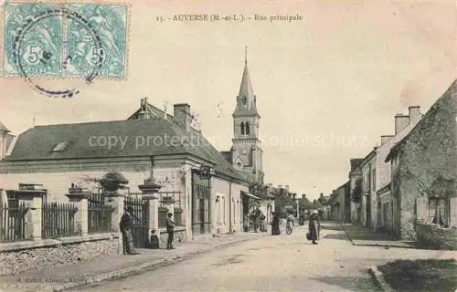 AK / Ansichtskarte Auverse SAUMUR 49 Maine-et-Loire Rue principale