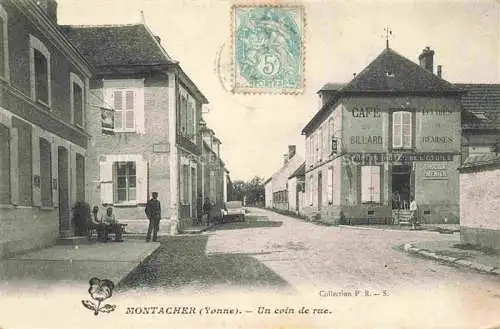 AK / Ansichtskarte Montacher-Villegardin 89 Yonne Un coin de rue