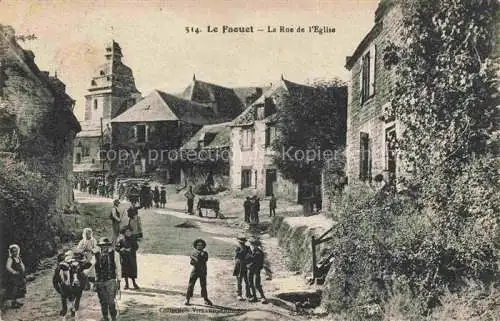 AK / Ansichtskarte Le Faouet Pontivy 56 Morbihan La Rue de l'Eglise