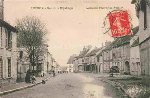 AK / Ansichtskarte Cheroy SENS 89 Yonne Rue de la Republique