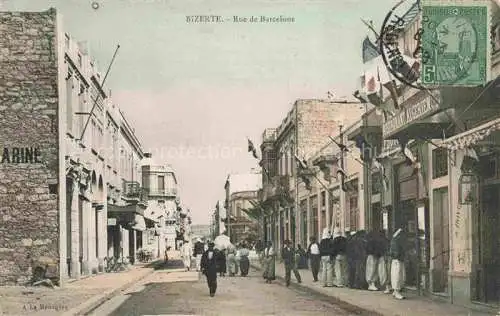 AK / Ansichtskarte BIZERTE Tunesie Rue de Barcelone