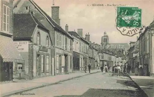 AK / Ansichtskarte Sezanne Epernay 51 Marne Rue Notre Dame