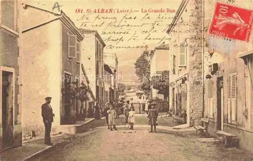 AK / Ansichtskarte Saint-Alban-les-Eaux ROANNE 42 Loire La Grande Rue