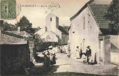 AK / Ansichtskarte Charrecey Chalon-sur-Saone 71 Saone-et-Loire Rue de l'Eglise