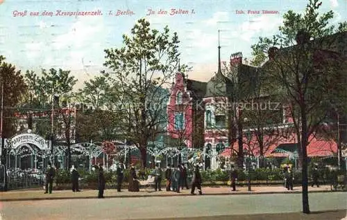 AK / Ansichtskarte Tiergarten BERLIN In den Zelten Kronprinzenzelt