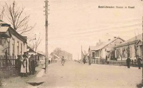 AK / Ansichtskarte BREST-LITOWSK Belarus Weissrussland Strasse in Kowel Feldpost