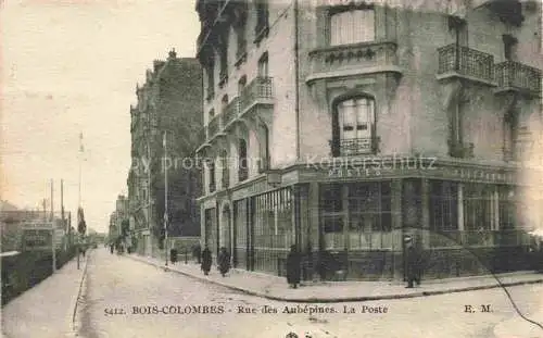 AK / Ansichtskarte BOIS-COLOMBES 92 Hauts-de-Seine Rue des Aubepines La Poste
