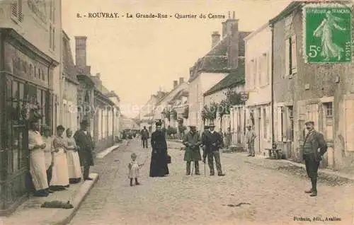 AK / Ansichtskarte Rouvray-de-Montbard 21 Cote-d Or La Grande Rue Quartier du Centre