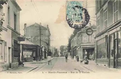 AK / Ansichtskarte Neuilly -Plaisance 93 Seine-Saint-Denis Rue de la Station