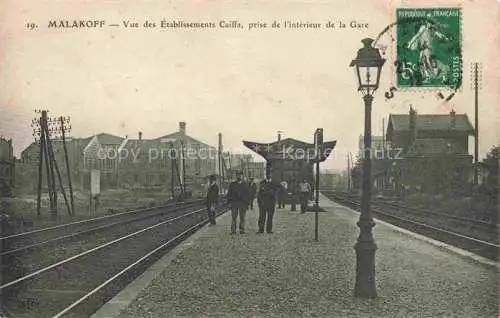 AK / Ansichtskarte MALAKOFF  Malakoff-la-Tour Antony 92 Hauts-de-Seine Vue des Etablissements Caiffa prise de l'Interieur de la Gare