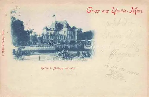 AK / Ansichtskarte Urville Chateau de Courcelles-Chaussy METZ 57 Moselle Kaiserliches Schloss Urville