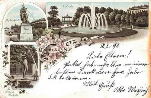 AK / Ansichtskarte METZ  57 Moselle Ney Denkmal Esplanade Nymphe