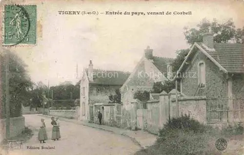 AK / Ansichtskarte Tigery EVRY 91 Essonne Entree du pays vernant de Corbeil Feldpost