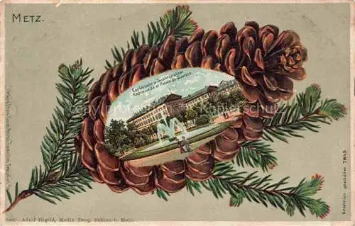 AK / Ansichtskarte METZ  57 Moselle Esplanade und Justizpalast