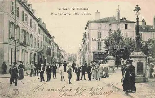AK / Ansichtskarte Luneville 54 Meurthe-et-Moselle Rue Gambetta