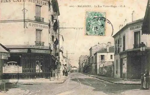 AK / Ansichtskarte MALAKOFF  Malakoff-la-Tour Antony 92 Hauts-de-Seine La Rue Victor Hugo