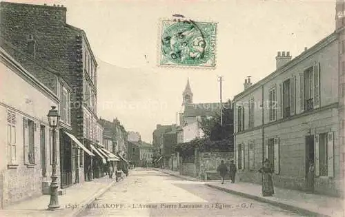 AK / Ansichtskarte MALAKOFF  Malakoff-la-Tour Antony 92 Hauts-de-Seine Avenue Pierre Larousse et l'Eglise