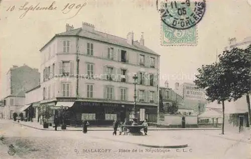 AK / Ansichtskarte MALAKOFF  Malakoff-la-Tour Antony 92 Hauts-de-Seine Place de la Republique