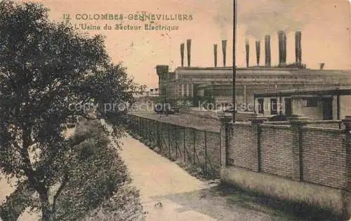 AK / Ansichtskarte Gennevilliers Nanterre 92 Hauts-de-Seine Usine du Secteur Electrique