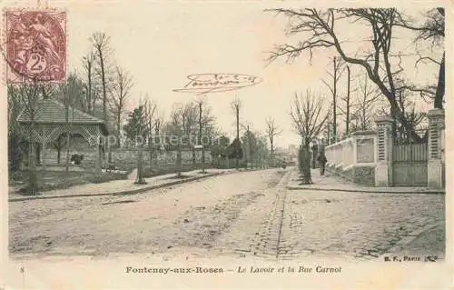 AK / Ansichtskarte Fontenay-aux-Roses 92 Hauts-de-Seine Le Lavoir et la Rue Carnot