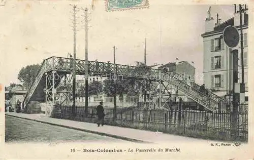 AK / Ansichtskarte Bois -Colombes 92 Hauts-de-Seine La Passerelle du Marche