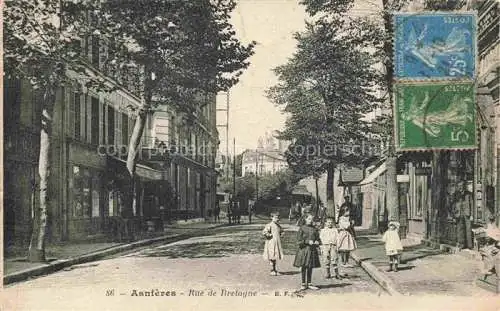 AK / Ansichtskarte ASNIERES  92-SUR SEINE Hauts-de-Seine Rue de Bretagne