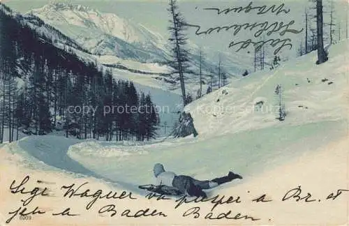 AK / Ansichtskarte DAVOS GR Panorama Rodelbahn