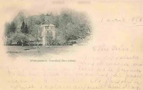 AK / Ansichtskarte Neuchatel NE Hotel Pension Chanelaz